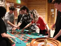 Group of players at a roulette table