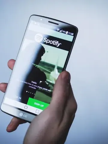 Android phone in a hand