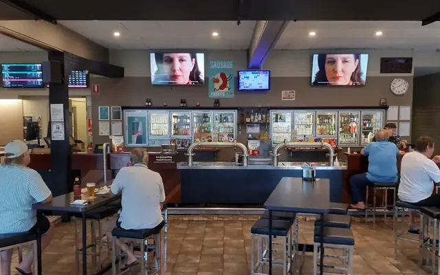 Sports bar with screens