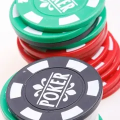Green casino chips