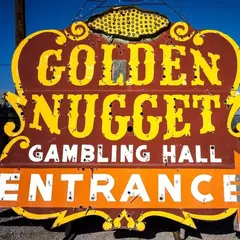 Golden Nugget gambling hall sign