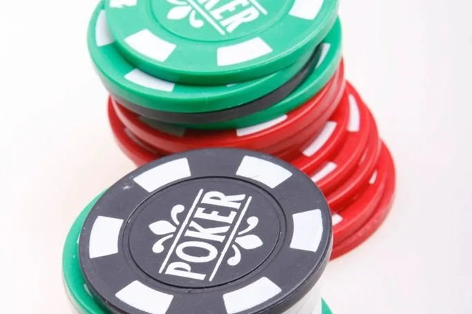 Stacks of casino chips on the felt