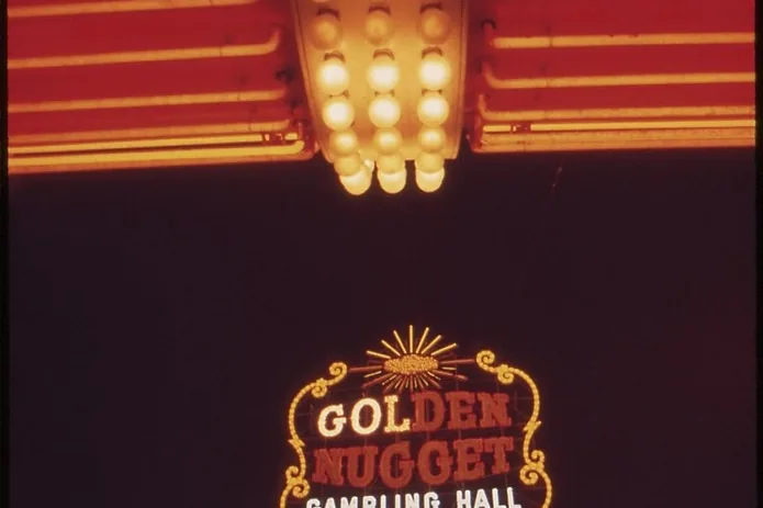 Casino hall with tables and machines