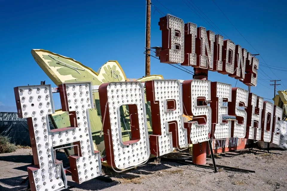 Boneyard Binion's Horseshoe Casino sign