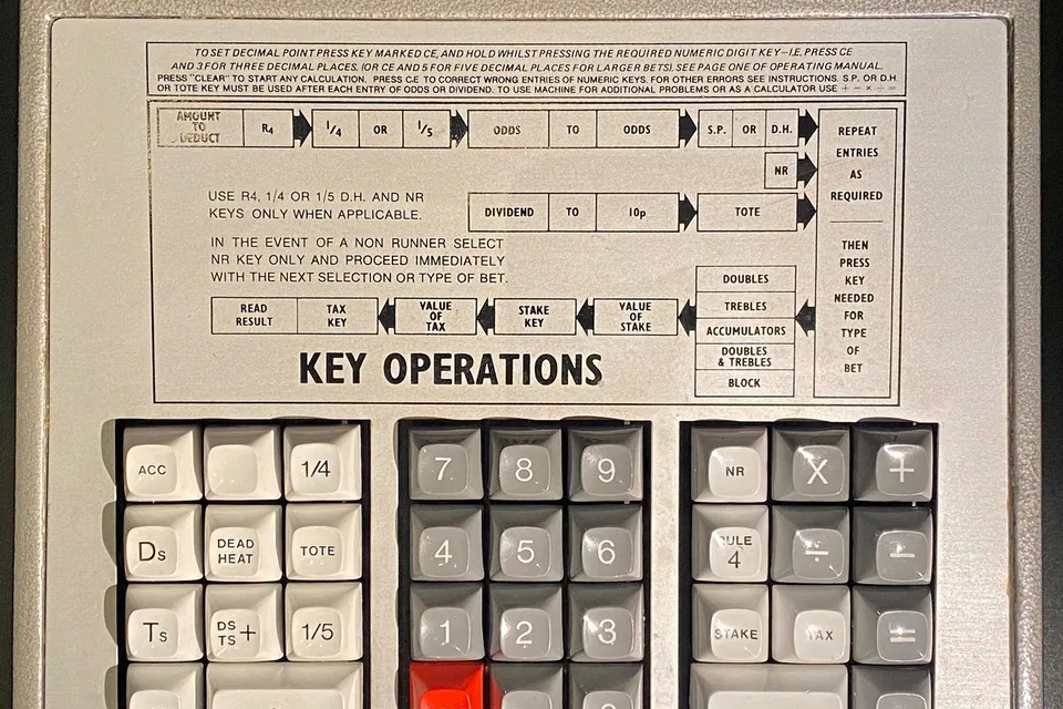 A betting shop calculator