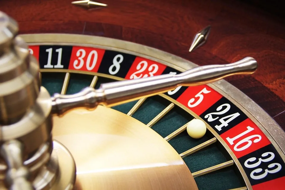 Casino table set up for a new round