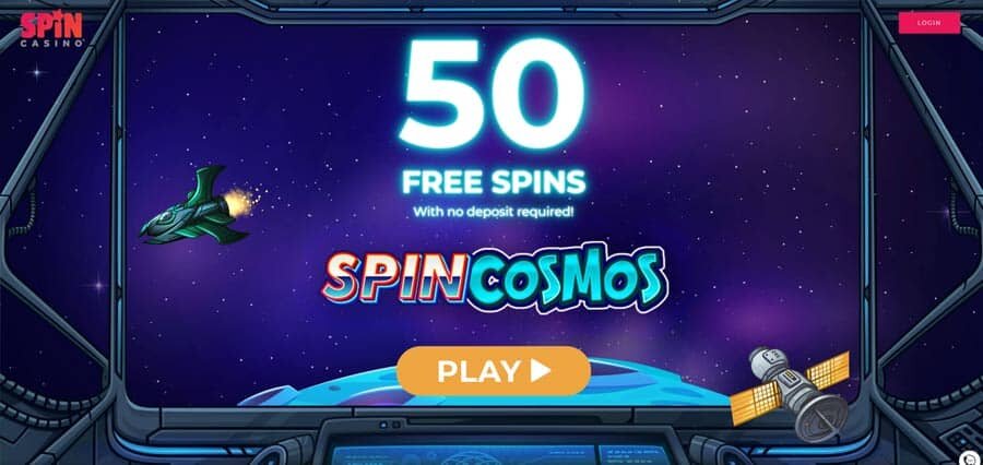 50 free spins on spin cosmos