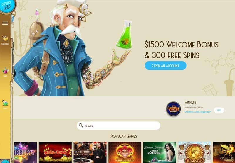 Casino Lab review NZ