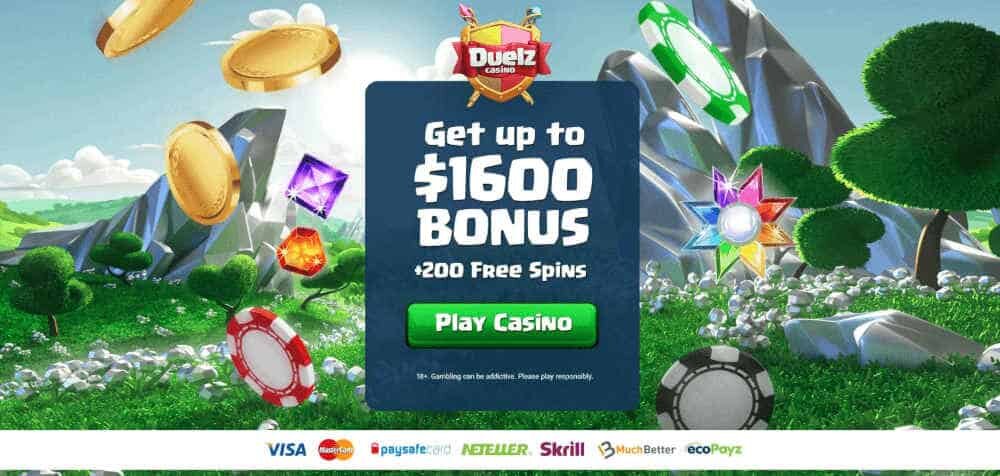 Duelz NZD1600 Casino Bonus