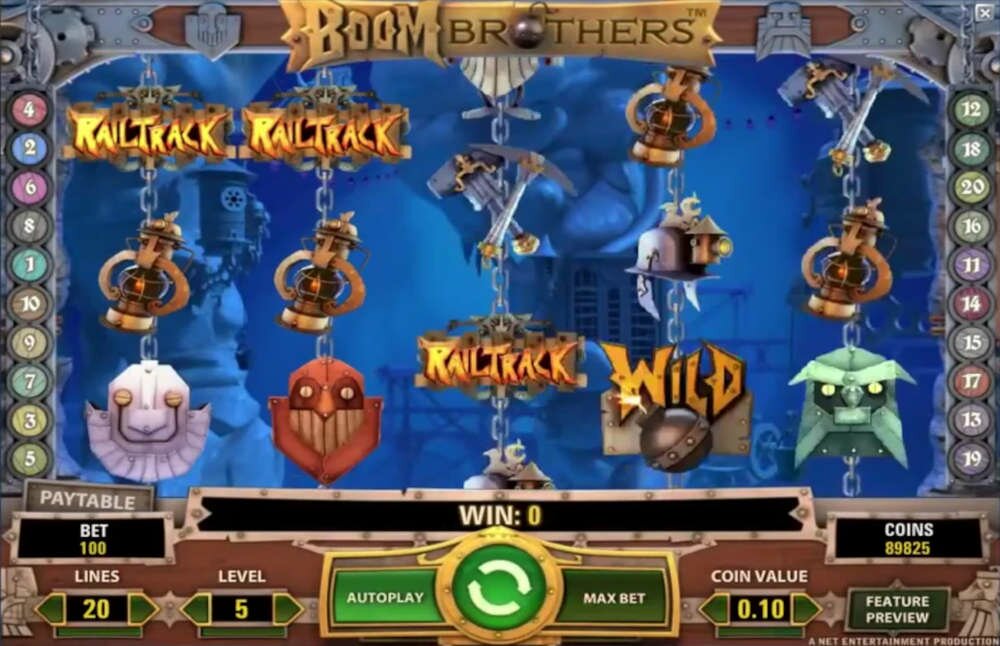 Boom Brothers Slot Gameplay